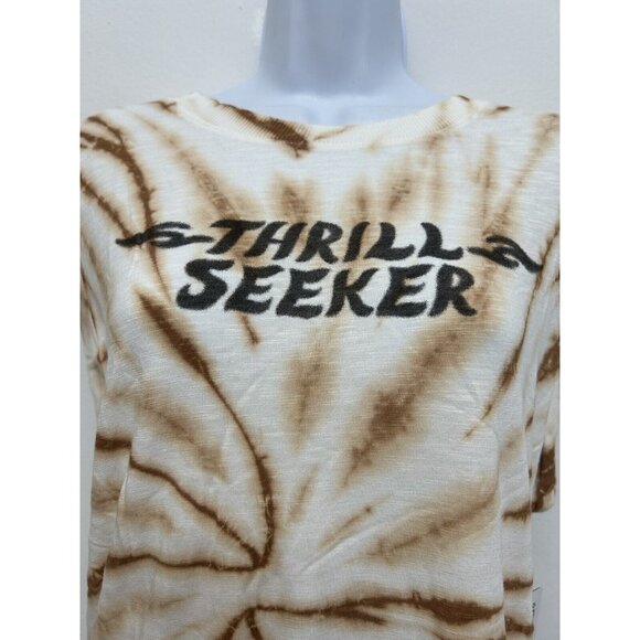 Torrid Woman’s Crew Neck, Roll Sleeve Muscle Top, Graphic Thrill Seeker, Size 1X - Picture 3 of 9